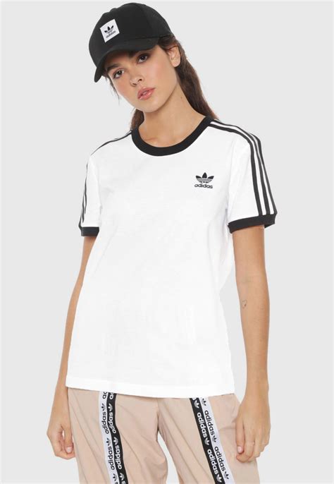 camiseta adidas originals 3 str branca